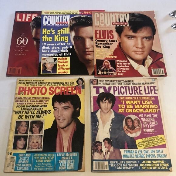 Vintage Elvis Magazines   - Picture 1 of 6